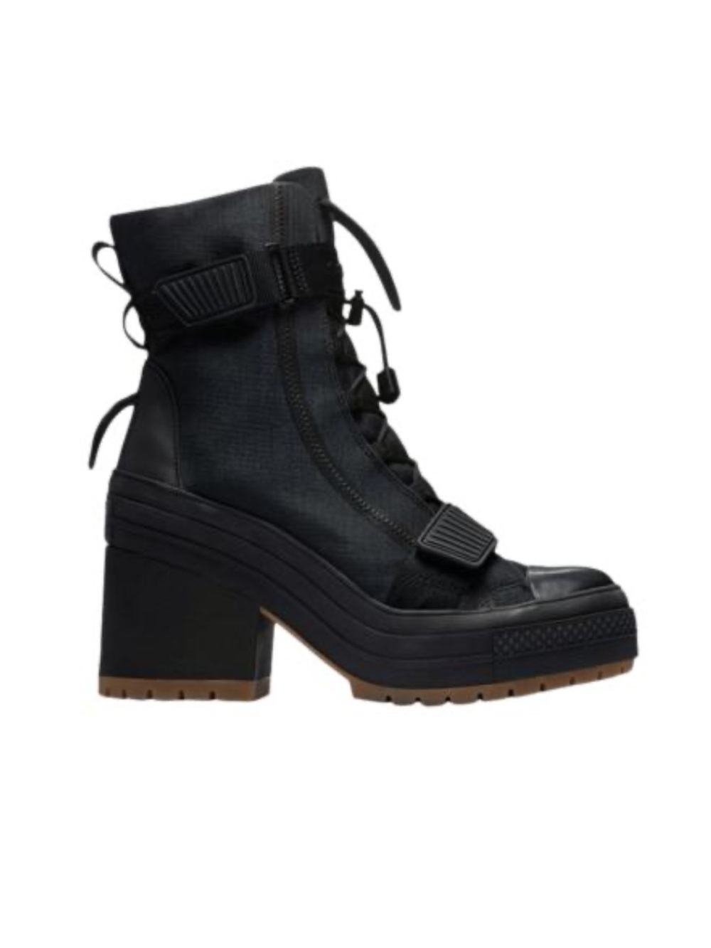 Converse All Star GR82 Extra-High Platform Utility Heeled Boot Black NWOT 9